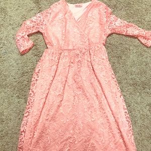 Pink Maternity Dress
